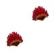 thumbnail image 3 of Advancent Large Feather Headdress Head Accessories Stage Fancy Cosplay Dress Rojo 50x23 cm 2Conjunto, 3 of 6
