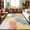 Green, variant on Green Blue Palm Leaves Washable Area Rug 3 x 5 ft Summer Botanical Vintage Tropical Leaf Rustic Soft Non Slip Rugs Stain Repellent Indoor Felt Carpet for Living Dining Room Bedroom Home Office