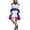 Purple, variant on Elegant Court Style Cheerleader for Adults Performance Dance Party Outfit with and Modern Comfort
