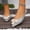 Silver, variant on Women's Plus Size Pointed Toe Glitter Block Heel Flats, Low Cut Trendy Comfort Casual Dress Shoes Gold 41