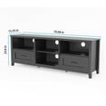 thumbnail image 7 of BTMWAY Television Stand with 4 Shelves and 2 Drawers,Wood Black, 15.35'', 7 of 7