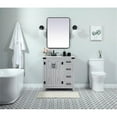 thumbnail image 6 of Elegant Decor Grant 32" Aluminum MDF Single Bathroom Vanity in Gray, 6 of 8