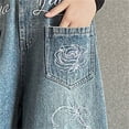 thumbnail image 7 of Shadoumai Girls Wide Leg Pants Ribbed Textured Palazzo Trousers Drawstring Elastic Waist Pull On Casual School Travel, 7 of 7