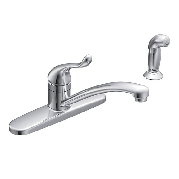 Standard Plumbing Kitchen Faucet Adler - Single Handle, Side Spray, Chrome Finish