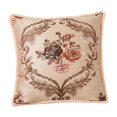 thumbnail image 4 of Funda de almohada de estilo europeo, funda de almohada de jacquard con estampado de flores de lujo, funda de cojín cuadrada para sofá, decoración del Estilo G, 4 of 8