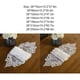 thumbnail image 3 of Naiovety Bandera decorativa para de té, hermoso accesorio para restaurantes y jardines, hoteles, mantel largo Mostrada Blanco 26*120CM, 3 of 6