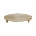 thumbnail image 5 of Kate and Laurel Sancia Decorative Round Embossed Metal Tray with Feet, 16 Inch Diameter, Gold, Modern Circle Footed Coffee Table Tray for Use as Kitchen Counter Display or Living Room Decor Accent, 5 of 10