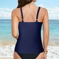 thumbnail image 7 of Sopiago Womens Tankini Tops Only Tummy Control Bathing Suit Tops for Women Scoop Neck Swimsuit Top Modest Swim Tank Tops Only Dark Blue,M, 7 of 7