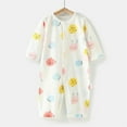 thumbnail image 2 of SROBPTY Newborn Boys Girls Print Long Sleeve Romper for 0-24 Months Summer Thin Outfit White, 0 Months, 2 of 4