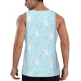 thumbnail image 3 of Xecao Cute Bunny Men's Tank Top Workout Quick Dry Sleeveless Gym Jogging Muscle Shirts Summer Swim Beach Tops, 3 of 9