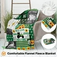 thumbnail image 6 of Kainsy Just a Boy Who Loves Tractors Blanket Green Tractor Throw Blankets for Boys Kids Farm Truck Blanket Warm Lightweight Flannel Fleece Blanket for All Season Couch Sofa(40"x50"), 6 of 8