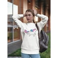 thumbnail image 2 of Magic Flying Unicorn Sweatshirt Women -Image by Shutterstock, Female 4X-Large, 2 of 4