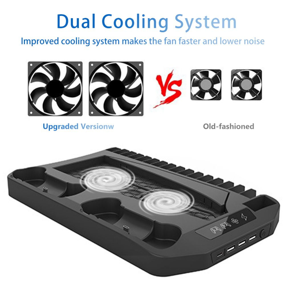 Base Cooler Carregador Controle Ps5 Porta Jogos C Led Dualse em Promoção na  Americanas