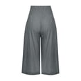thumbnail image 5 of Yertdoel Capri Pants for Women Plus Size, Elastic Waist Drawstring Pants Loose Comfy Summer Beach Vacation Stylish Casual Capri Pants, L-5XL, 5 of 7