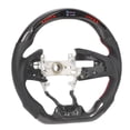 thumbnail image 1 of Car Steering Wheel, Racing Steering Wheel Carbon Fiber Red Stitching  For Modification, 1 of 8