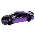 thumbnail image 2 of 2021 Dodge Charger SRT Hellcat Redeye Purple Chrome with Black Hood Limited Edition 1/64 Diecast Model car by Auto World, 2 of 3