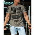 thumbnail image 3 of Gymish Hammer Tire Men’s Workout T-Shirt – Funny Gym Shirt, Lifting Tee, Deadlift Fitness & Bodybuilding Top, 3 of 5