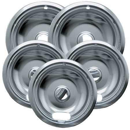 Range Kleen 12565X Economy Style A Chrome Plated Drip Bowls, 5 Pack