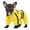 Yellow, variant on Pet Dog Raincoat,Hooded Waterproof Rain Jacket with Reflective Strip Poncho Coats for Puppy Small Medium Large Dog Red XL