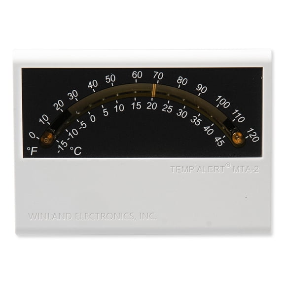 Winland Electronics Temperature Alarm,Coil Spring,Adjustable MTA-2