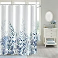 Blue Marble Shower Curtain Waterproof Shower Curtain for Bathroom Decor
