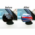 thumbnail image 3 of Car Door Side Red/Blue UK Flag Mirror Covers for R55 R56 R57 R58 R60 R61 Power Fold Mirror, 3 of 6