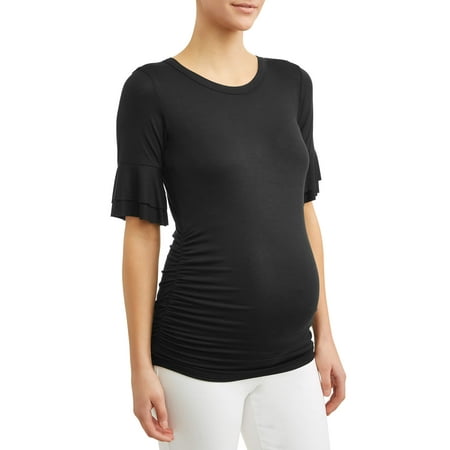 - Maternity Bell Sleeve Side Cinch Tee