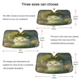 thumbnail image 5 of Qxltty Forest White Cat Car Windshield Sunshades Foldable UV Rays Sun Visor Protector Keep Your Vehicle Cool 53×23.5in, 5 of 8