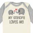 thumbnail image 4 of Inktastic My Grandpa Loves Me Boys or Girls Long Sleeve Baby Bodysuit, 4 of 5