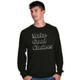 thumbnail image 5 of Make Good Choices Motivational Gym Long Sleeve TShirt Men Women Brisco Brands M, 5 of 6