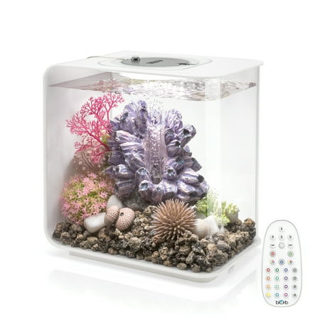 UPC: 0822728720325 | biOrb FLOW 15 Aquarium with MCR Light – 4 gallon  white