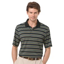 Monterey Club Men's Novelty Stripe Jersey Golf Polo Shirt #1641