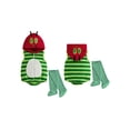 thumbnail image 2 of RUINIXCW Newborn Baby Boy Girl Halloween Caterpillar Costume Infant Baby Boy Fall Winter Clothes Sleeveless Hooded Stripe Zipper Romper and Stockings, 2 of 10