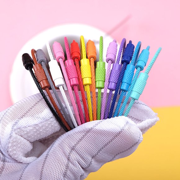 WRISTBIQUE 16Ud Llavero De Inoxidable Para Colgar Llaves Y Herramientas Con Color Variado