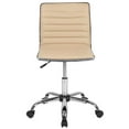 thumbnail image 5 of UrbanPro Contemporary Low Back Faux Leather Office Swivel Chair in Tan, 5 of 12
