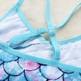 thumbnail image 6 of URMAGIC 4-12T Child Girls One Piece Ruffle Swimsuit Criss Cross Bathing Suit Swimwear, 6 of 9