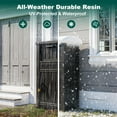 thumbnail image 4 of Package Delivery Box Outdoor with Lockable Secure Waterproof & UV-Resistant,Anti-Theft Parcel Large Double Wall Resin Outdoor Package Delivery for Porches, Patios,Curbside, 4 of 9