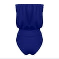 thumbnail image 5 of 2026 New Women's One Piece Swimsuits Tummy Control -Slimming Bathing Suit Neon 1 Piece Beach Outfit Sexy Sport Swim Suits, Fashion Women Tube Top Off Shoulder Bikini Sexy Swimsuit (Dark Blue, Large), 5 of 7