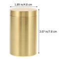 thumbnail image 2 of 1pc Brass Food Sealed Tin Snack Tea Storage Container Cereals Canister, 2 of 2