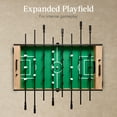 thumbnail image 6 of Best Choice Products Large 54in Full-Size Foosball Table for Home, Game Room w/ 2 Balls, 2 Cup Holders - Natural, 6 of 10
