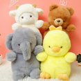 thumbnail image 5 of Fluffy Hair Super soft Elephant Lamb Cuddly Plushies Doll Stuffed Animals Long Plush Brown Bear Chick Baby Appease Doll toys Kid, 5 of 5