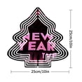 thumbnail image 7 of Metal Hanging Christmas Tree Wind Spinner - Style Design with ' NEW YEAR ' in Pink Perfect for Festive Yard & Garden Decor, 7 of 7