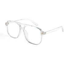 FEISEDY Blue Light Blocking Glasses Fake Nerd Clear Square Computer Lightweight Aviator Glasses Frame Oversized B3046