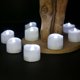 thumbnail image 2 of Paquete de 12 velas de candelita sin llama alimentadas por batería LED que proporcionan un tiempo de vela blanco cálido parpadeante blanco 3,6 cm * 3,6 cm * 3,5 cm JAMW Sencillez, 2 of 5