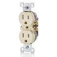thumbnail image 2 of Leviton T5320-IMP 15 Amp 125V Tamper Resistant Duplex Receptacle, 10-Pack, Ivory, 2 of 3