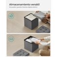 thumbnail image 5 of SONGMICS Banco otomano Plegable de Almacenamiento, 30 x 30 x 30 cm, reposapiés otomano, baúl de Almacenamiento, Carga 130 kg, para Sala de Estar, Entrada, Dormitorio, Gris Oscuro, 5 of 5