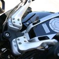 thumbnail image 3 of 2Pcs Handlebar Risers Extender Black Bar Clamp Mount Silver Mount Raised Motorcycle Accessories Parts Heightening Code Lifting Seat Silver, 3 of 8