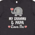thumbnail image 4 of Inktastic Grammy and Papa love me Grandchild Youth T-Shirt, 4 of 5