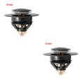 thumbnail image 1 of Injueey Bounce Core Pop-Up SINK DRAIN Baño Lavabo Fregadero Filtro Tapón Hair Catcher Colador Accesorios 33.5mm / 37mm Acero inoxidable Negro 37 mm 2piezas Injueey CBP175645, 1 of 6