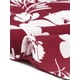 thumbnail image 5 of Blusas de mujer de talla grande con flores Agnes Orinda, con escote en V, de gasa, de manga 3/4, casuales de verano, color burdeos, talla 1X, 5 of 6